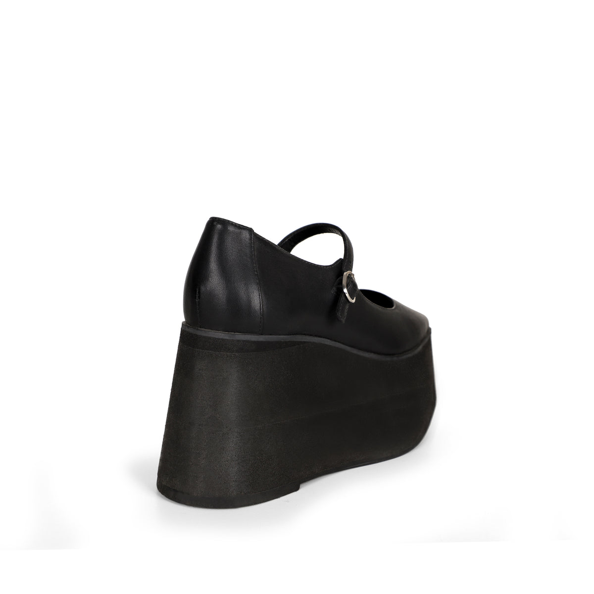 Tamara Platform Black Leather
