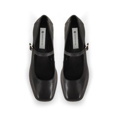Tamara Platform Black Leather