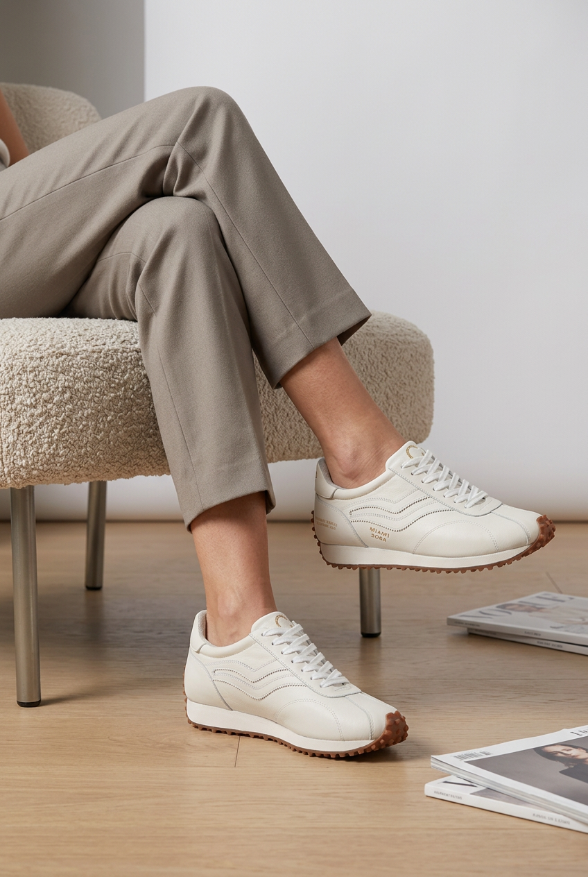 Rio Sneaker White Leather