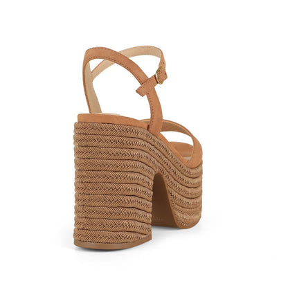 Isabela Platform Nude Leather, view 5