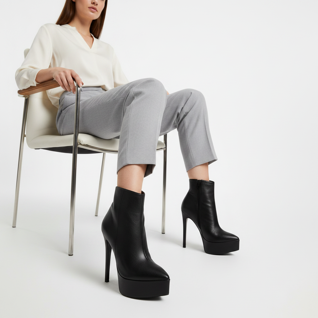 Leona Boot Black Leather