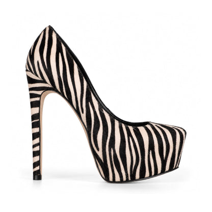 Leonor Platform Pump Animal Hair-On Leather
