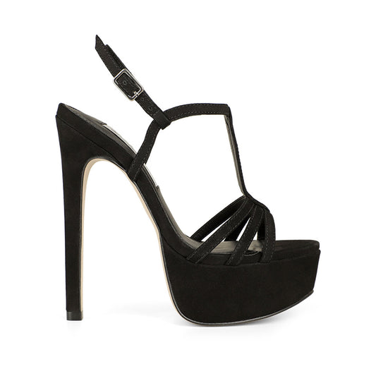 Lorraine Platform Sandal Leather Black