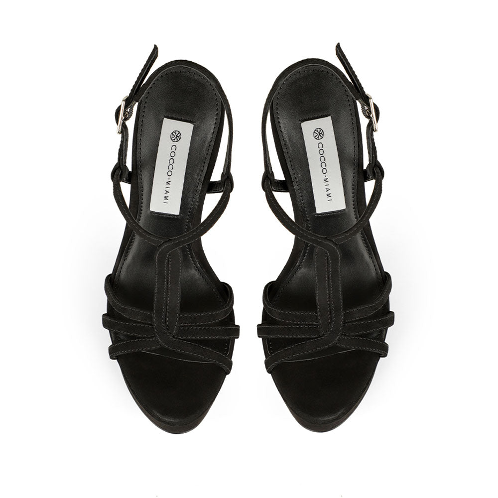 Lorraine Platform Sandal Leather Black