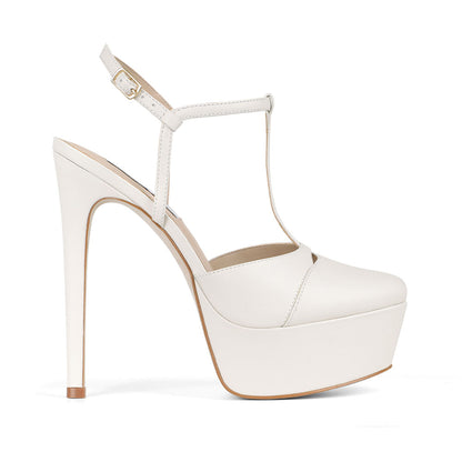 Maite Platform Sandal Leather Off White