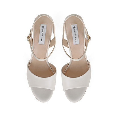 Malu Platform Sandal Leather White, view 4