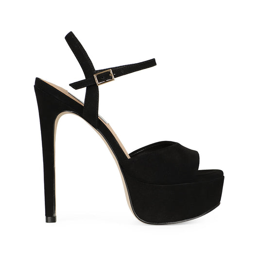 Malu Platform Sandal Leather Black