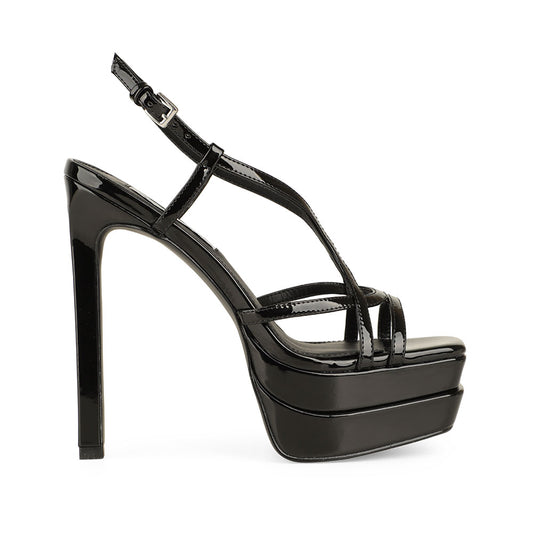 Megy Platform Sandal Black