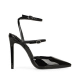 Miranda Slingback Pumps Black Patent Leather