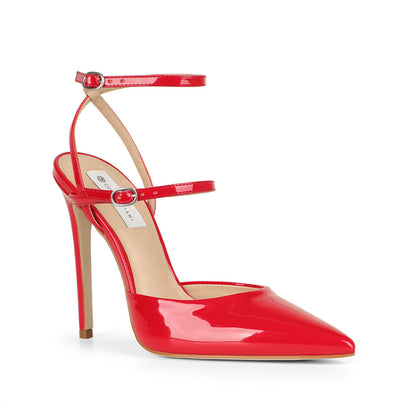 Miranda Slingback Pumps Red Patent Leather, view 3