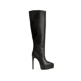 Bota Natasha de piel negra