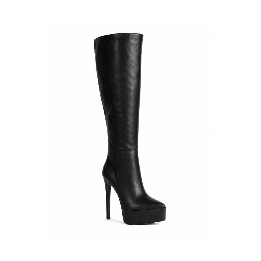 Natasha Boot Black Leather