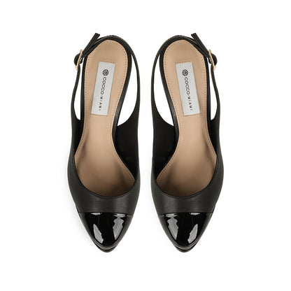 Olivia Platform Leather Black, view 4