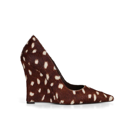 Raya Pump Brown Hair Leather