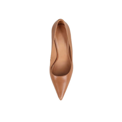 Raya Pump Almond Leather, top view
