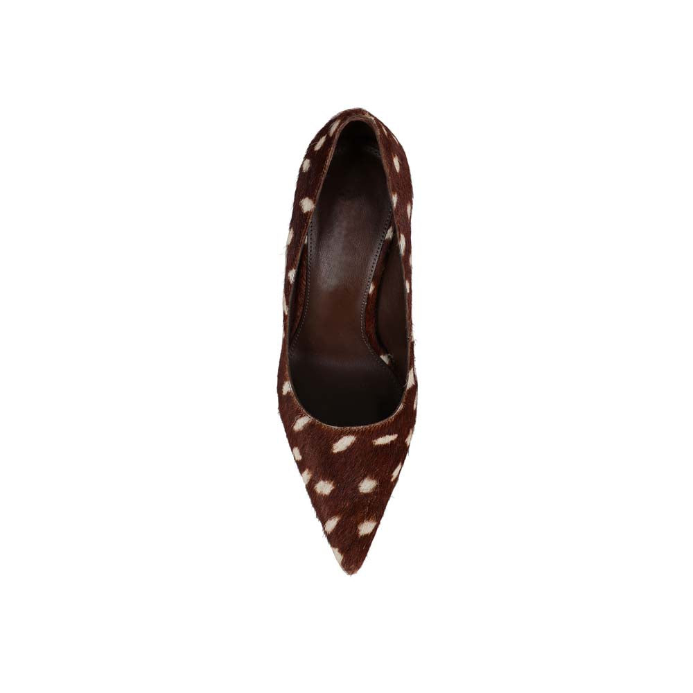 Raya Pump Brown Hair Leather