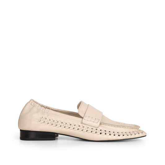 Mocasín Ravello de piel hueso