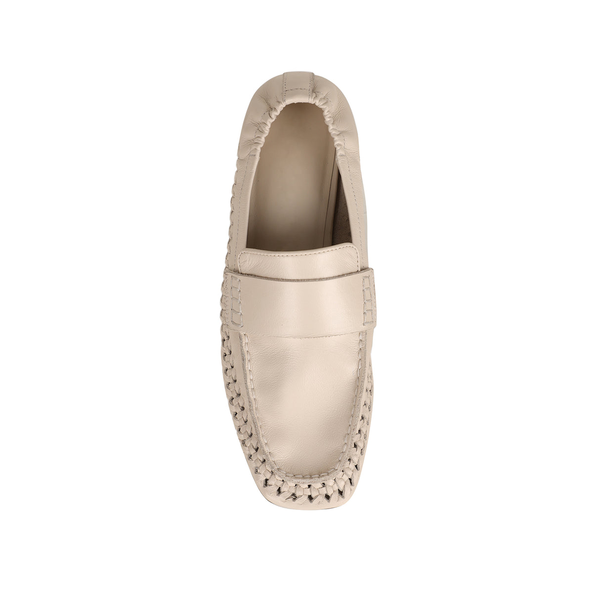 Mocasín Ravello de piel hueso