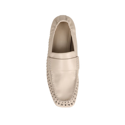 Mocasín Ravello de piel hueso