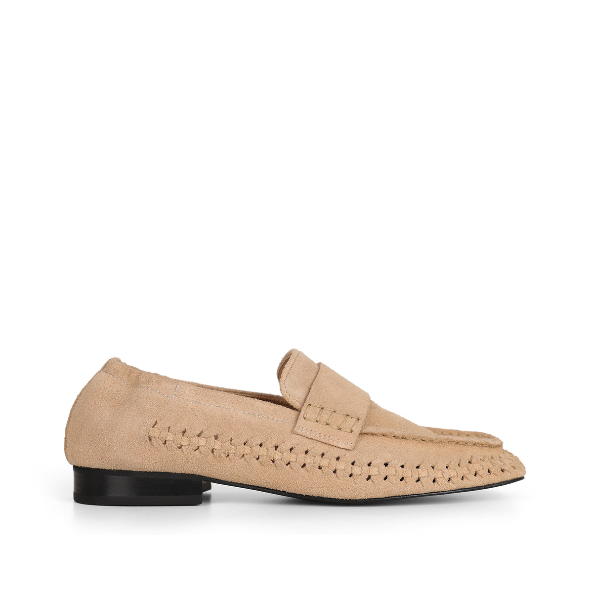 Mocasín Ravello de gamuza almendra