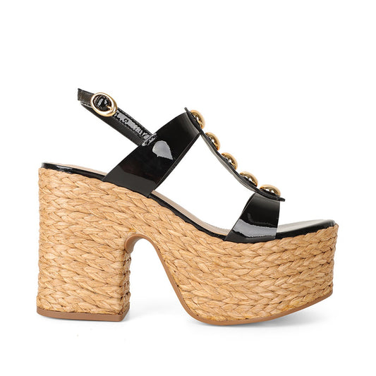 Rhonda Platform Black Patent