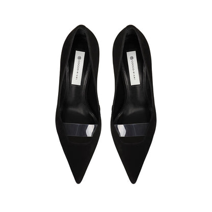 Rosalie Pump Black Nubuck Leather