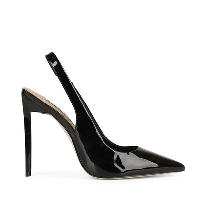 Salem Slingback Pump Black Patent Leather