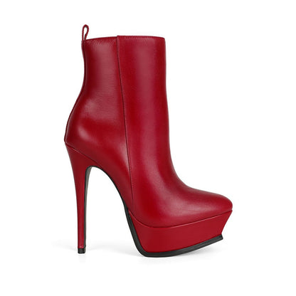 Scarlett Boot Red Leather