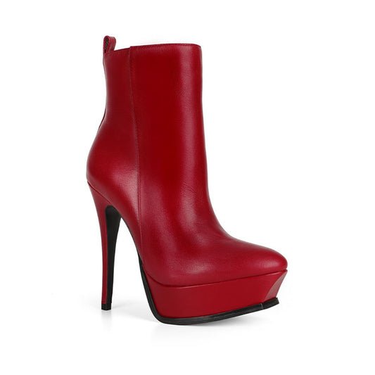 Scarlett Boot Red Leather