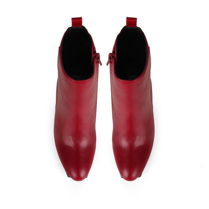 Scarlett Boot Red Leather, view 4