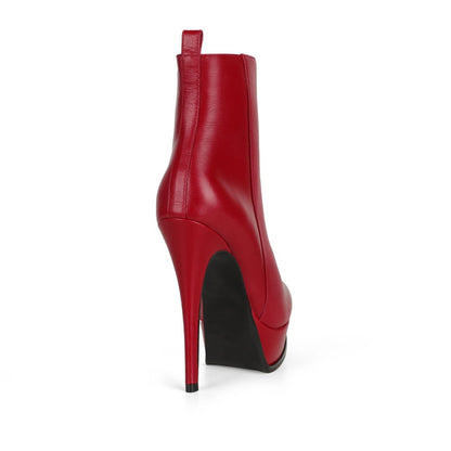 Scarlett Boot Red Leather, view 5