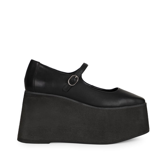Tamara Platform Black Leather