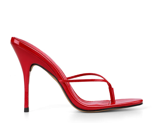 Vivi Mule Red Patent Leather