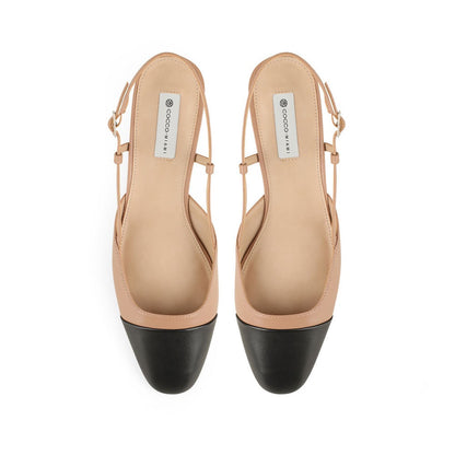 Violet Flat Shoes Nude Leather, view 4