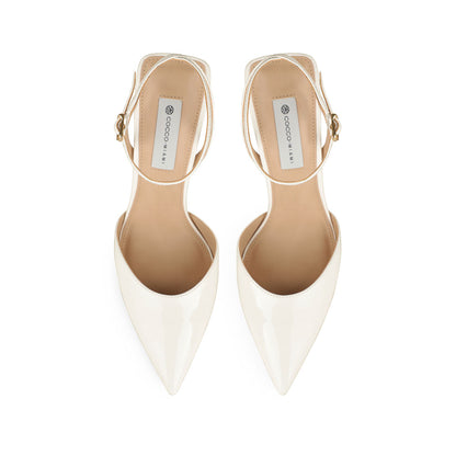 Wendy Slingback Pumps White Patent Leather, view 4