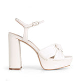 Whitney Platform Off White Leather