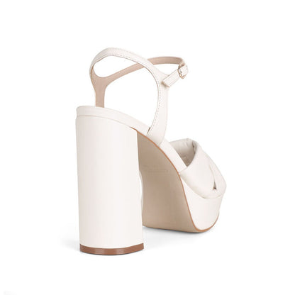 Whitney Platform Off White Leather, view 5