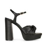 Whitney Platform Black Leather