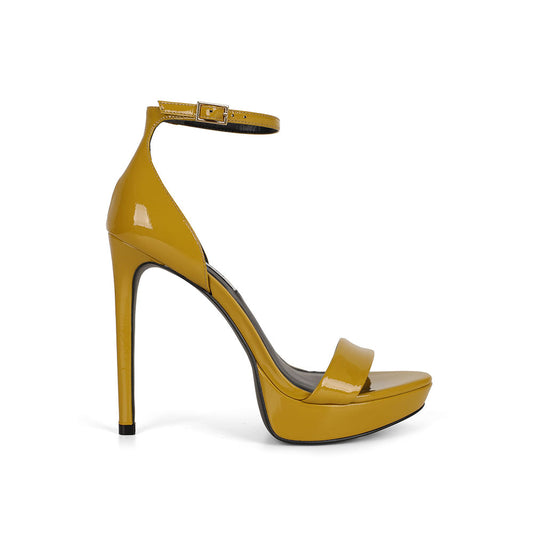 Zira Platform Sandal Leather yellow