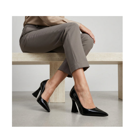 Adelaide Pump Black Patent Leather