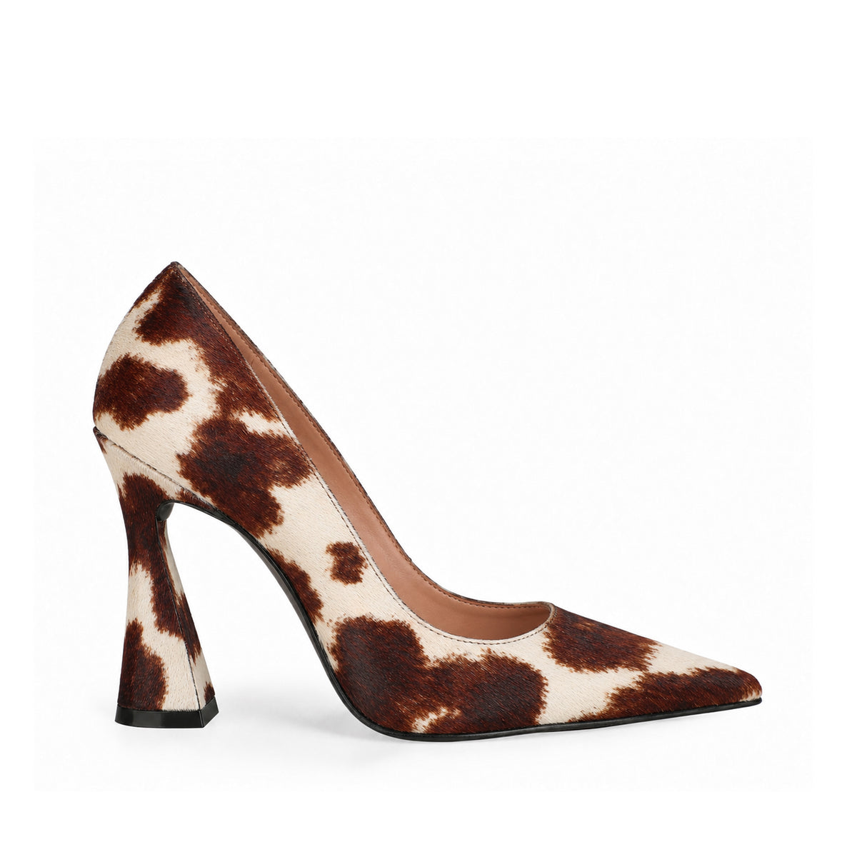 Adelaide Pump Brown Hair-On Leather