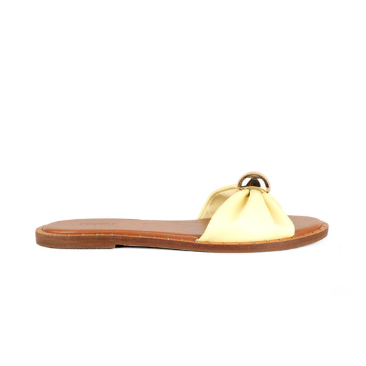 Chelsea Flat Sandal Leather Yellow