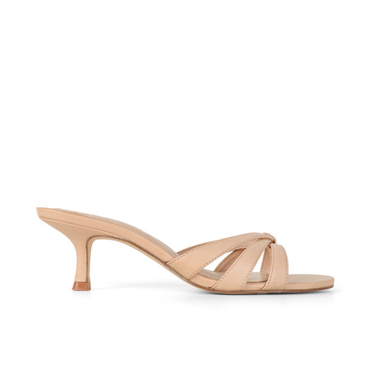 Madeline Mule Leather Beige