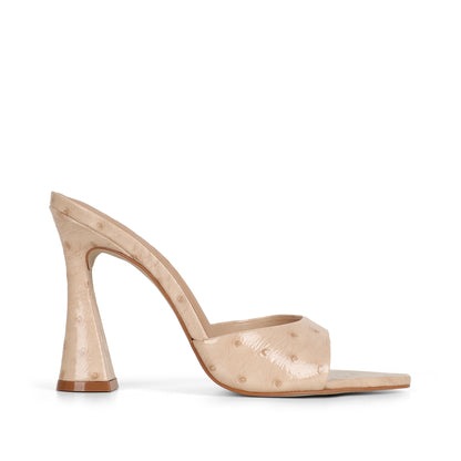 Nola Mule Nude Leather