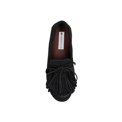 Femme Loafer Black Leather, top view