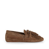 Mocasín Femme de piel almendra