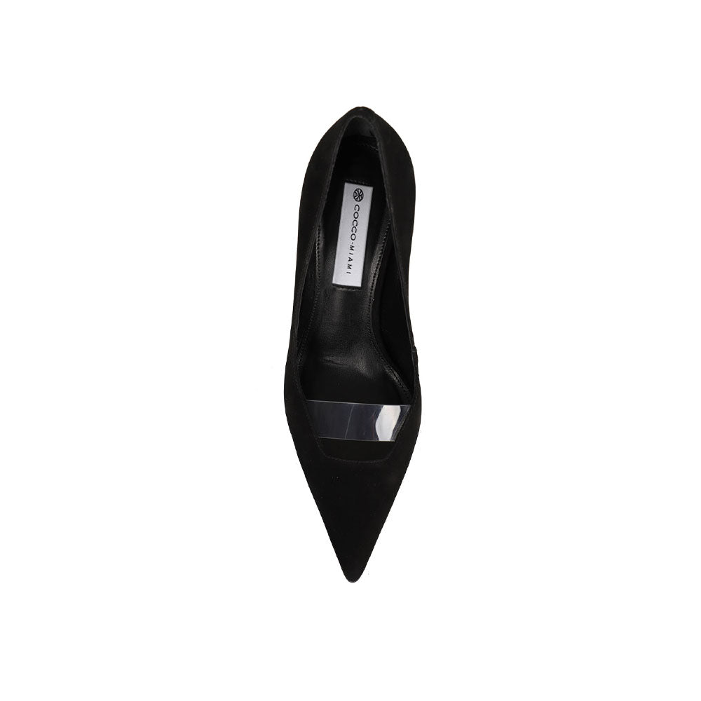 Rosalie Pump Black Nobuck Leather