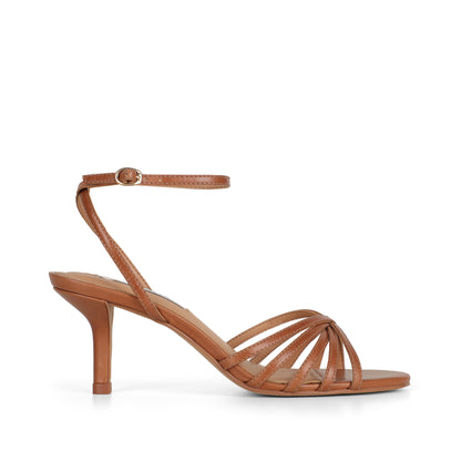 Mel Strappy Sandal Almond Leather