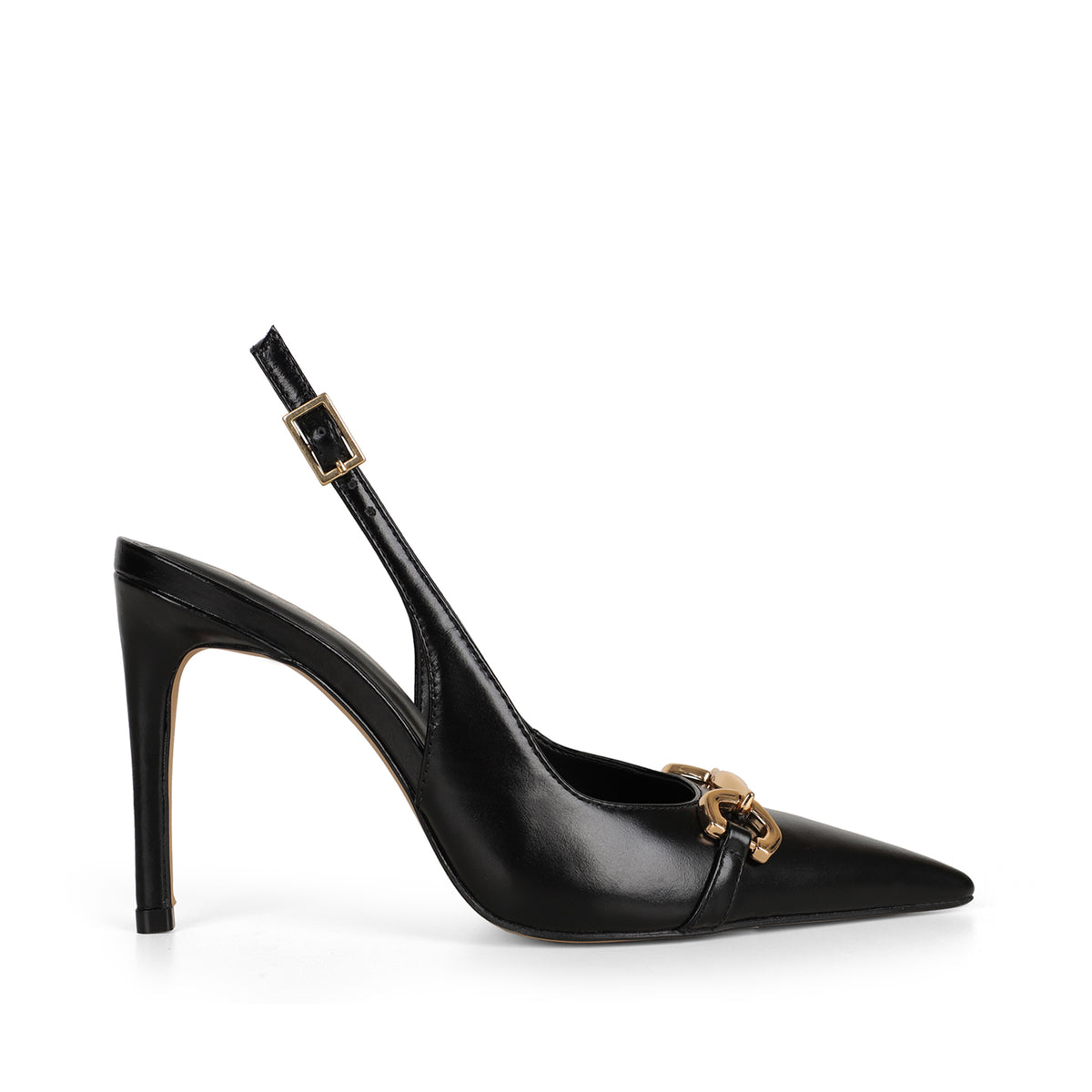 Elaine Pump Black Leather