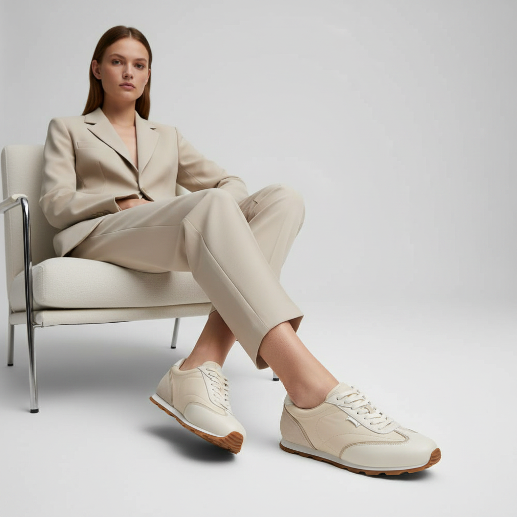 Zuri sneaker Off White Leather